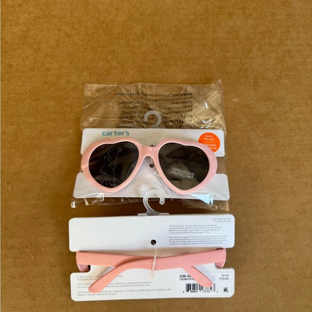 Carter's Pink Heart Sunglasses 2 Pack